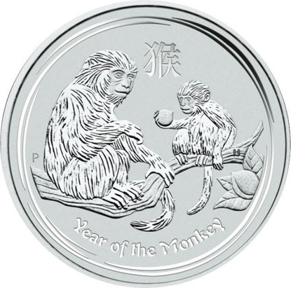 Bild von Australien Lunar II 2016 “Affe”, 1 oz Silber