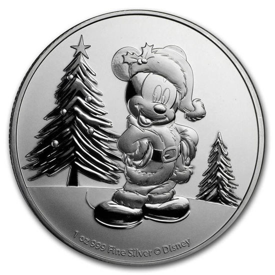 Niue 2019 Disney - Mickey Mouse Weihnachten, 1 oz Silber - El Dorado  Coins Edelmetalle